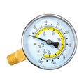 Forney Industires Plastic 2.25 in. Bottom Mount Air Pressure Gauge; 0.25 in. NPT 160 PSI 1892991